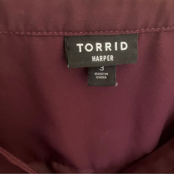Torrid Harper Blouse 3X - Picture 2 of 4